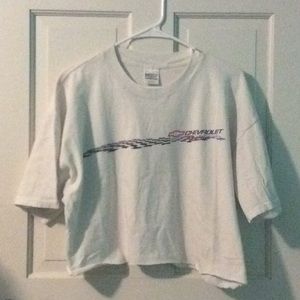vintage cropped Chevrolet tee